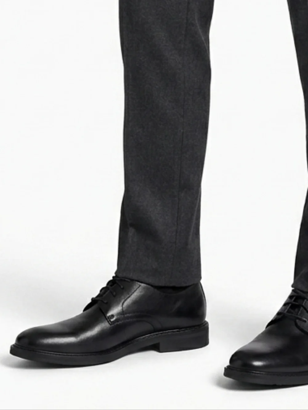 EXPRESS Men's Black Lace Up Polished Leather Dress Shoes Sz US 11